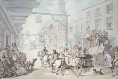 De Postkoets door Thomas Rowlandson